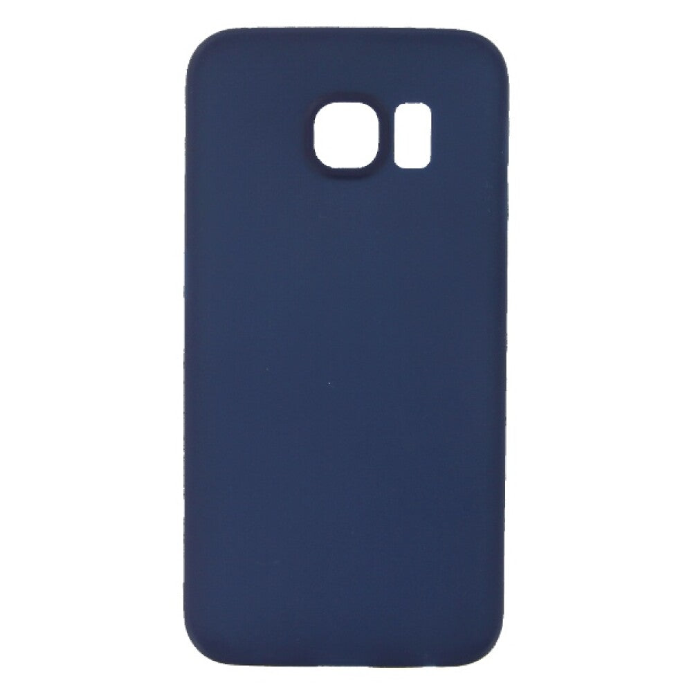 Silikonhülle Handyhülle für Samsung S6 Edge Blau Schutz Tasche
