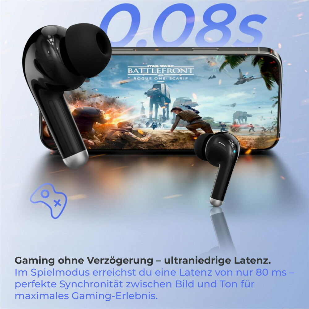 Original Lenovo Kabellose Bluetooth LivePods LP40 Pro TWS Schwarz Headset