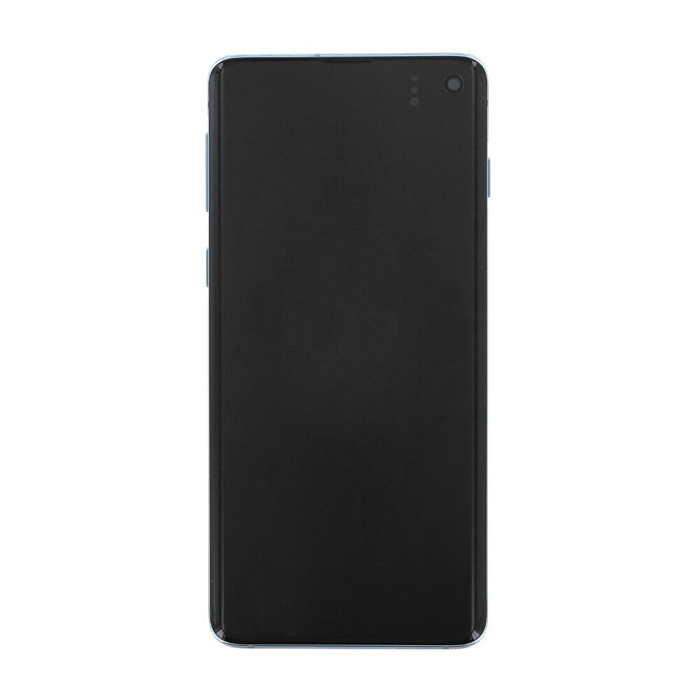 Samsung Displayeinheit G973F Galaxy S10 prism blau GH82-18850C + Rahmen