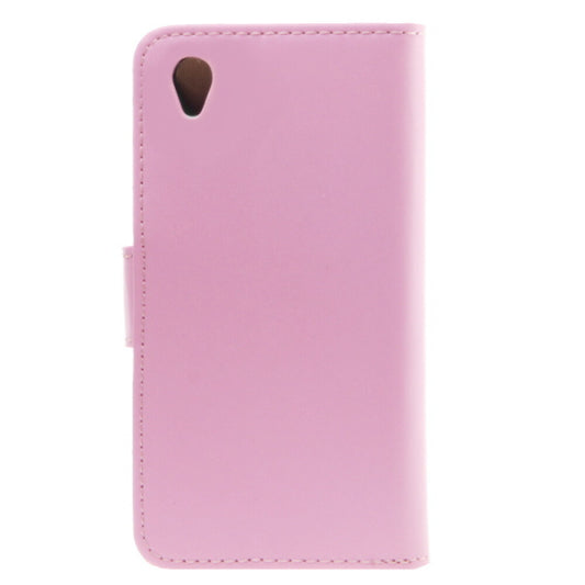 Book Case Handyhülle für Sony Xperia Z3 Rosa Lederhülle Schutz Case