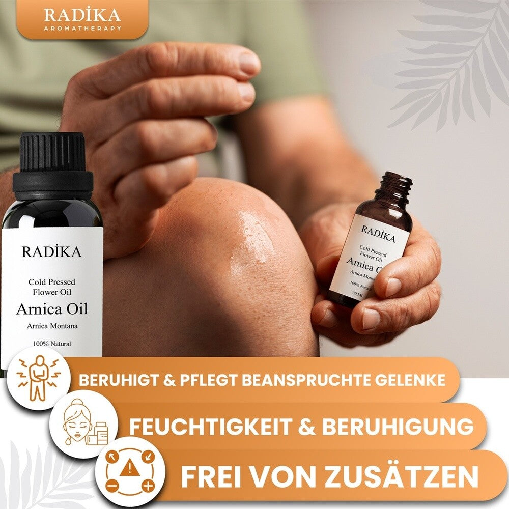 Arnikaöl, Kaltgepresst, 100% Rein, BIO, natürlich, 30 ml