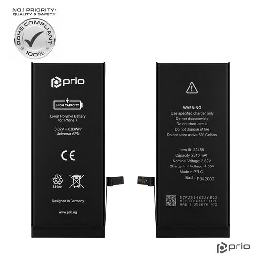 prio Hochleistungsakku für iPhone 7 (2310 mAh) - Universal APN -