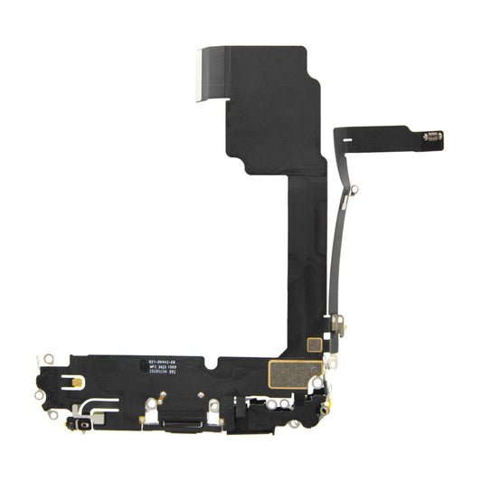 Ladebuchse für iPhone 15 Pro Max Schwarz Titanium Dock Connector Flex