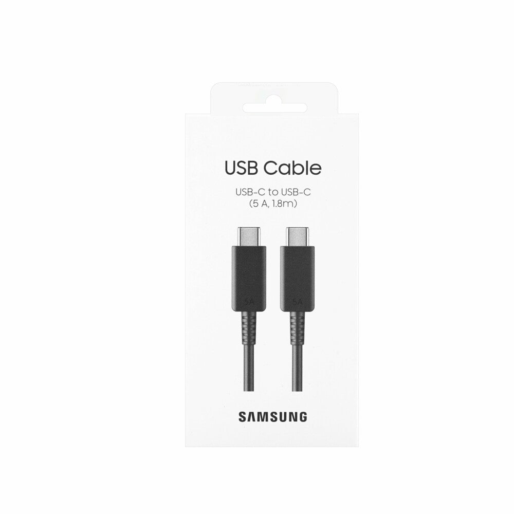Original Samsung USB-C auf USB-C Kabel 5A Schwarz EP-DX510JBEGEU