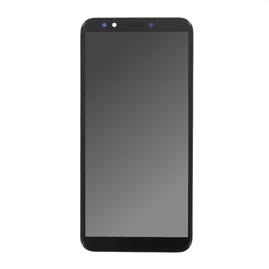 OEM display unit + frame for Huawei Y7 2018 blue, without logo