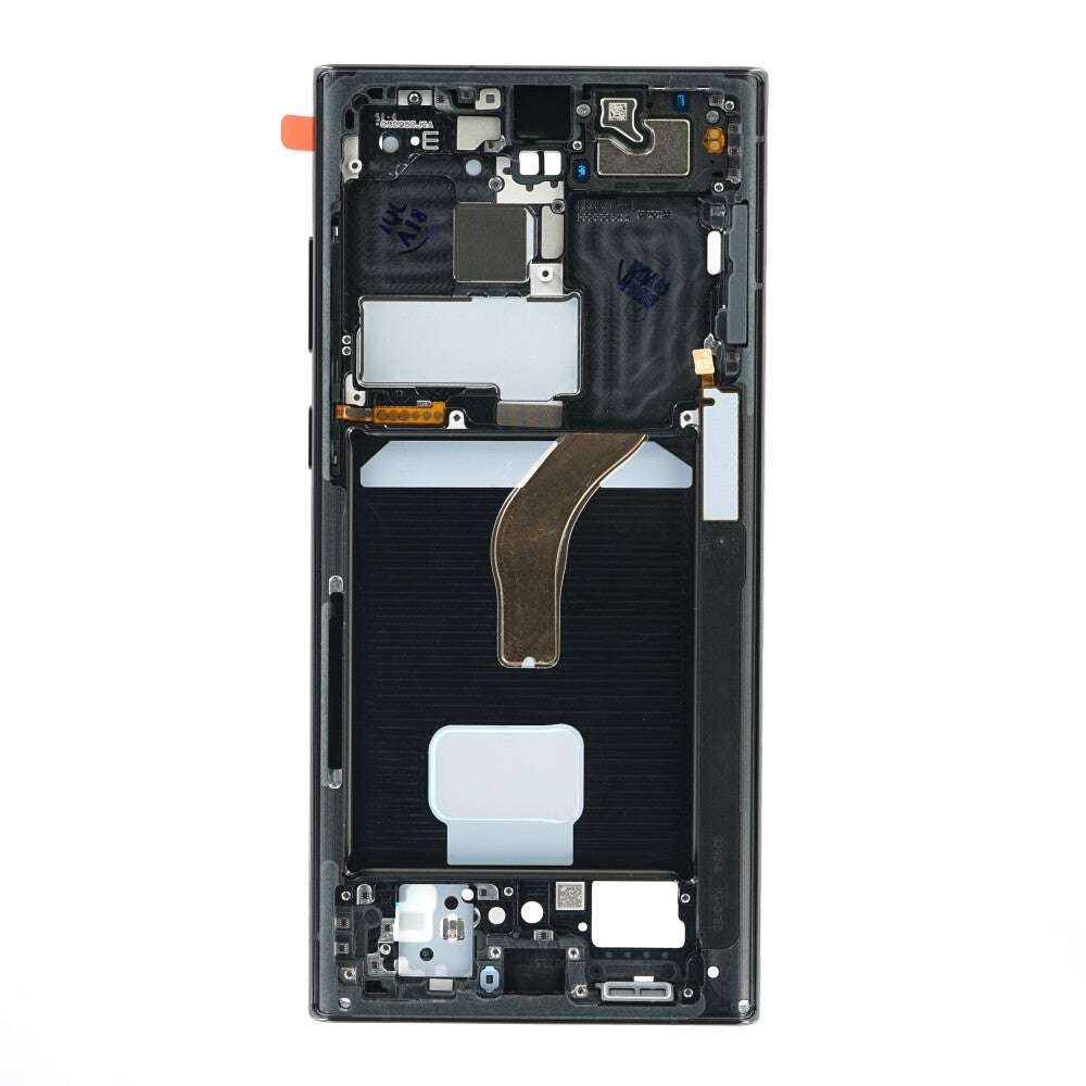 Original Mittelrahmen Samsung Galaxy S22 Ultra SM-S908 Phantom Black GH96-14953A