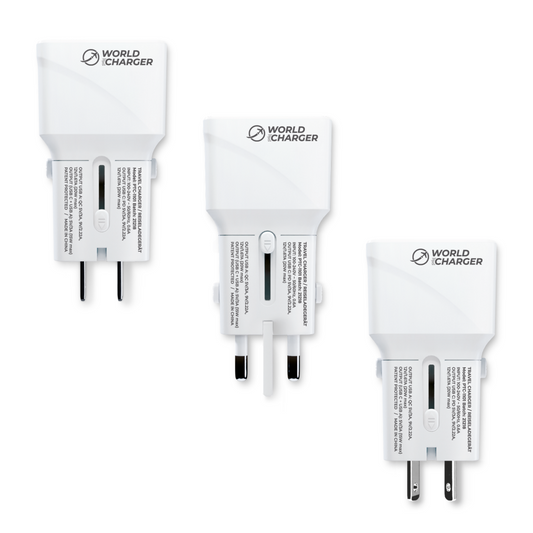 Prio Schnelllade-Weltreiseladegerät, 20W PD (USB C) + QC 3.0 (USB A) weiß