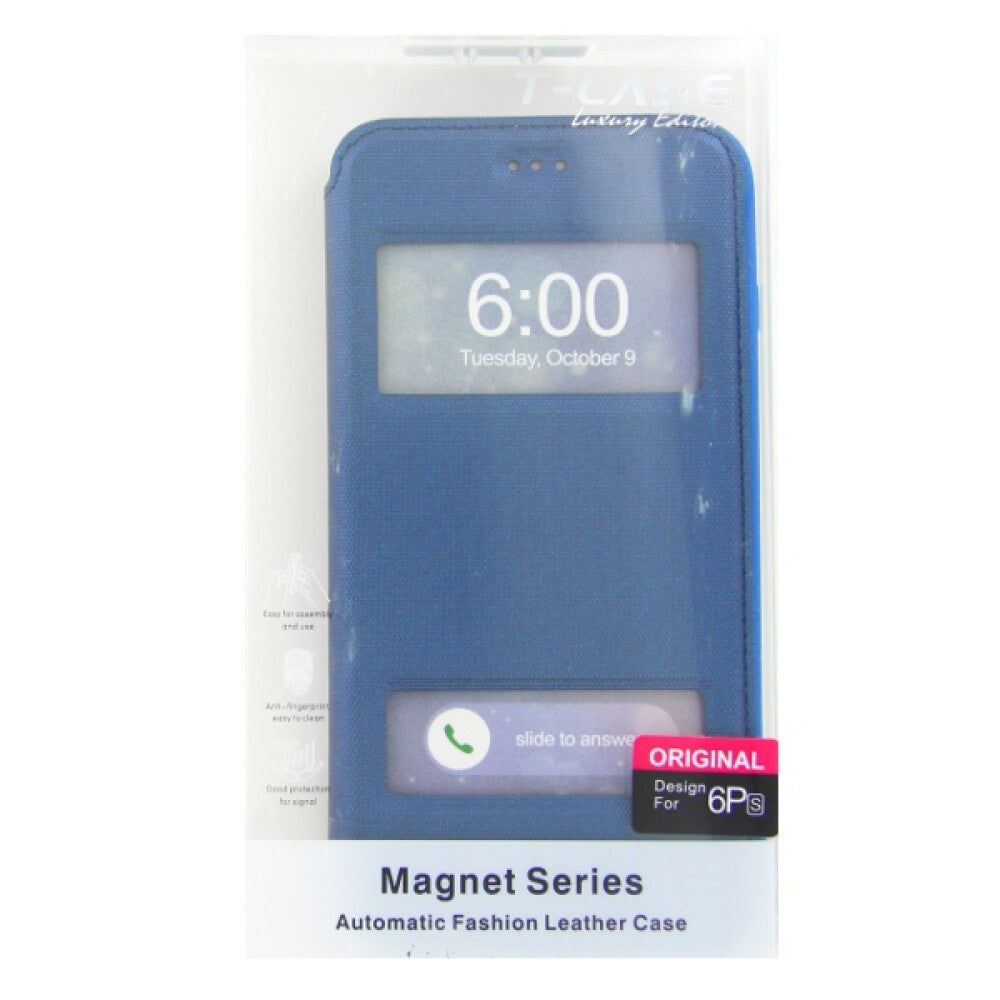 Original Magnet Flip Handyhülle für iPhone 6/6s Plus Blau Schutzhülle Tasche