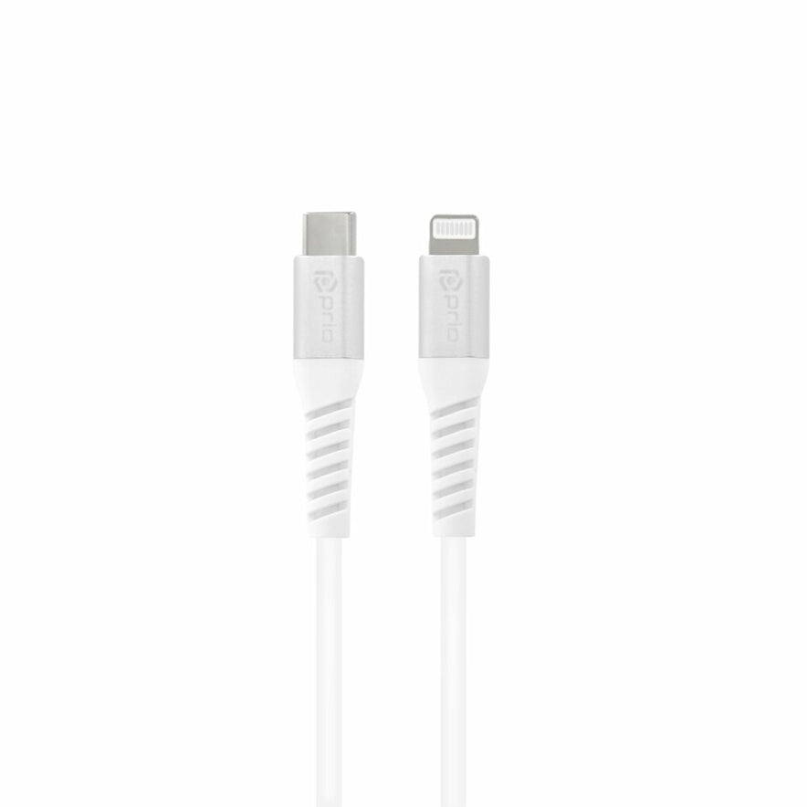 Prio Lade- Charge & Sync USB C auf Lightning Mfi -zertifiziert 1,2 m weiß