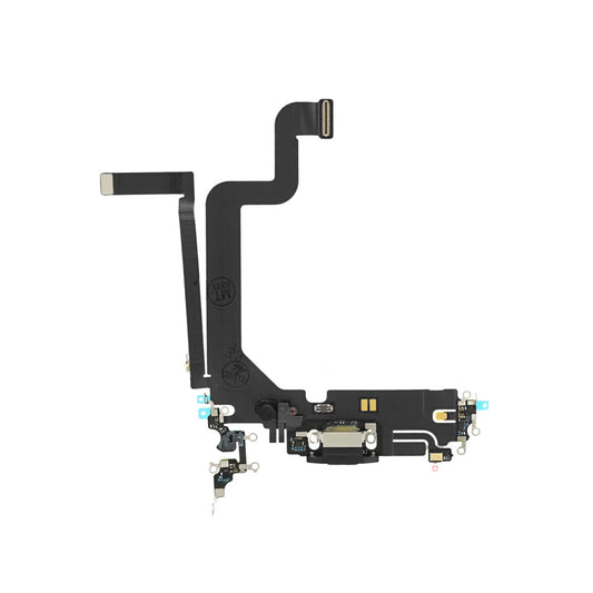 Ladebuchse für iPhone 14 Pro Max Space Schwarz Dock Connector Flex