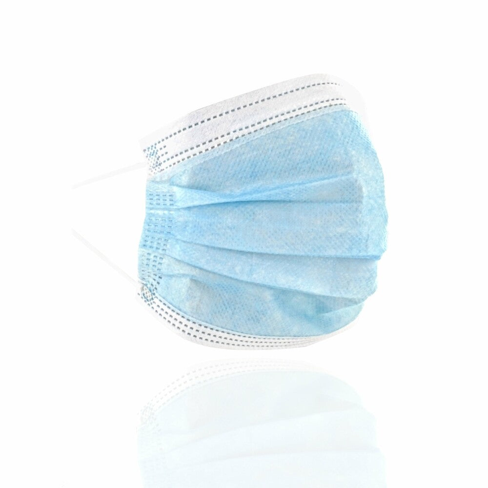 Original 50x priocare Typ IIR Einwegmaske Mundschutz Atemschutzmaske Blau
