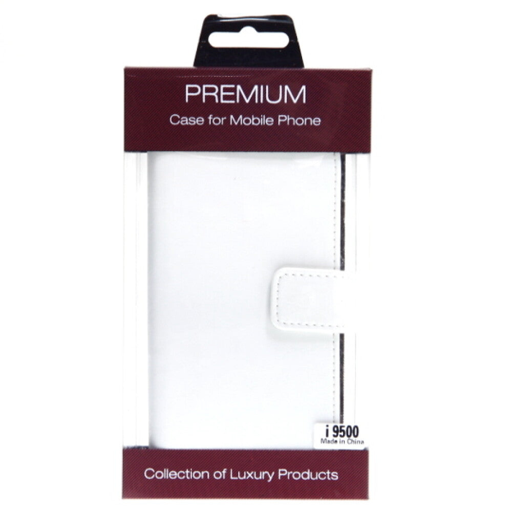 Leder Handyhülle für Samsung Galaxy S4 Weiß 4250710503797