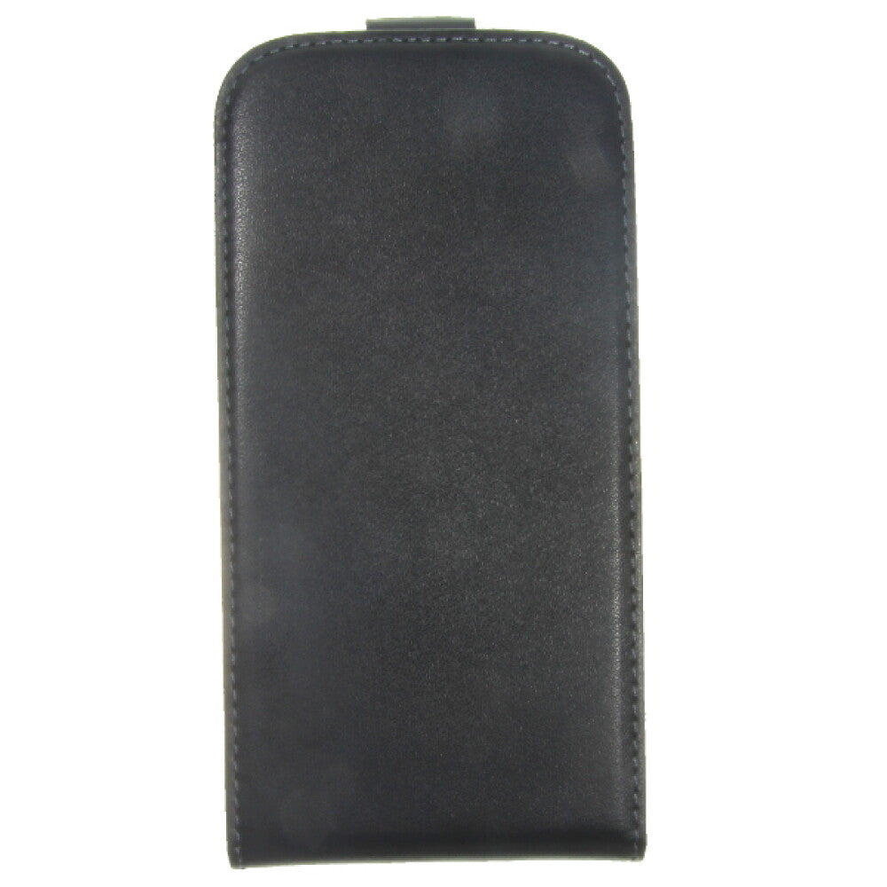 Slim Leder Flip Handyhülle für Galaxy S4 I9500 Schwarz Schutz Tasche