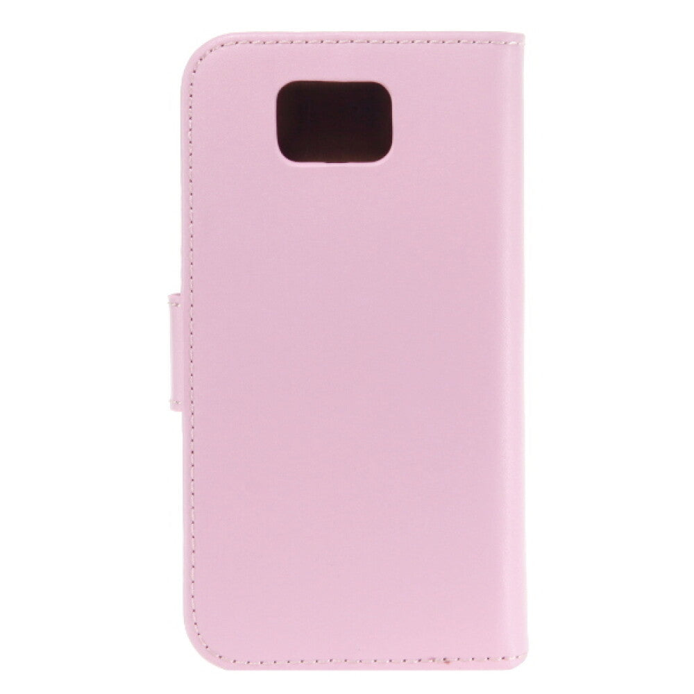 Lederhülle Handyhülle für Galaxy Alpha Pink 4250710555581