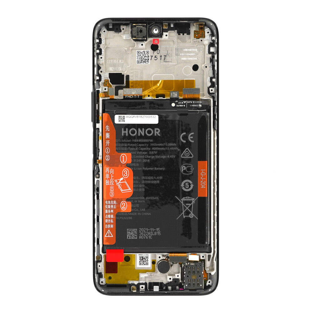 Original Display für Honor X20 SE LCD Bildschirm schwarz 02354GPK