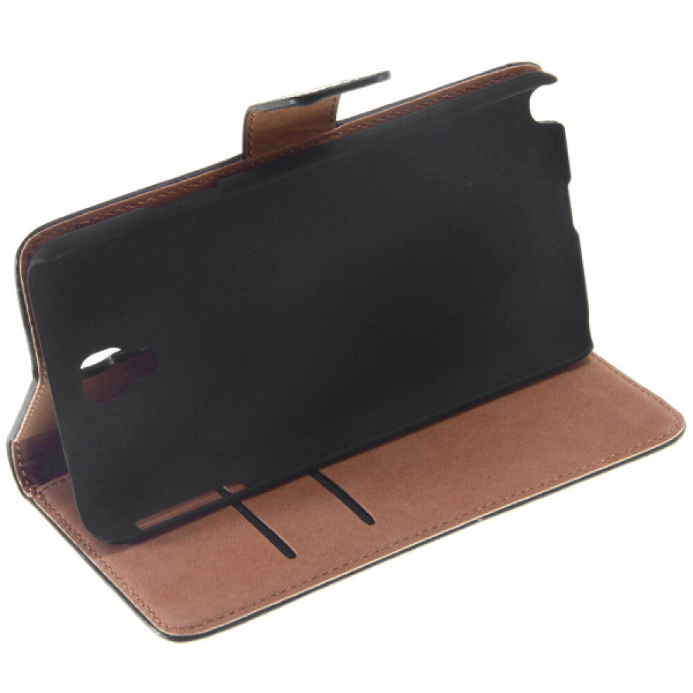 Leder-Handyhülle für Samsung Note 3 Neo Schwarz 4250710552795