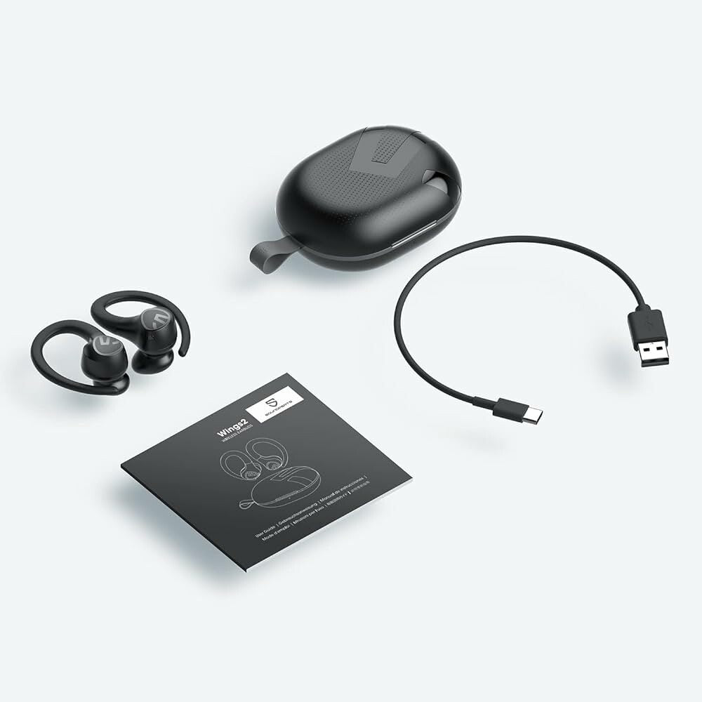 Original SoundPEATS Kabellose Bluetooth Earbuds Sport schwarz