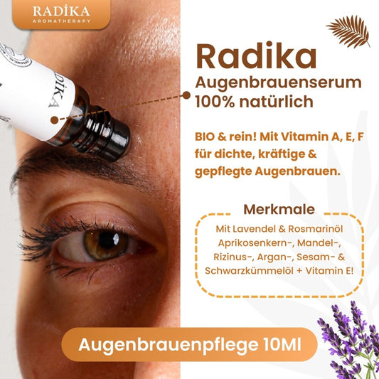 Augenbrauenserum,Vitamin A-E-F, 100% Rein, BIO, natürlich, 10 ml