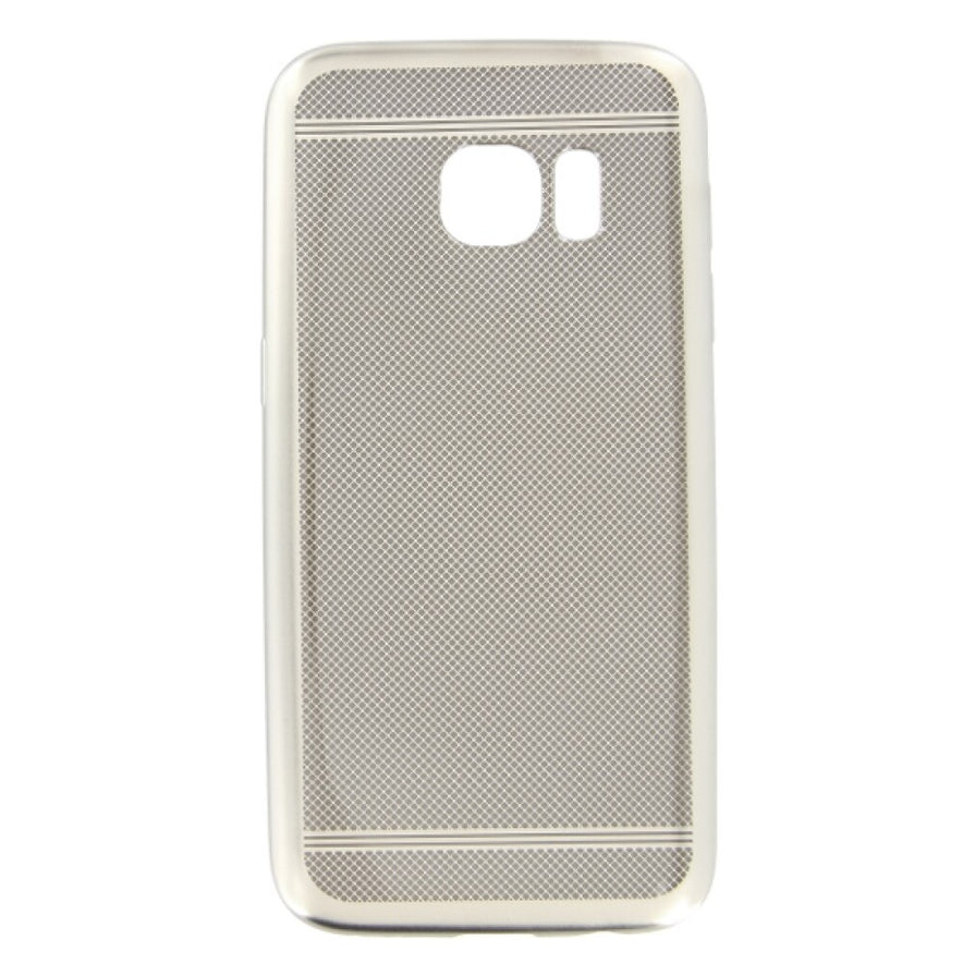 Silikonhülle Handyhülle für Samsung Galaxy S7 Silber