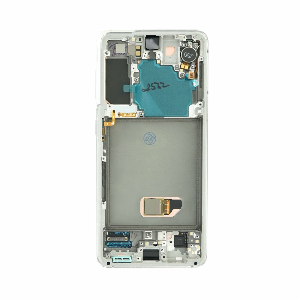 Original Display für Samsung Galaxy S21 5G G991B LCD + Rahmen Weiß GH82-27255C
