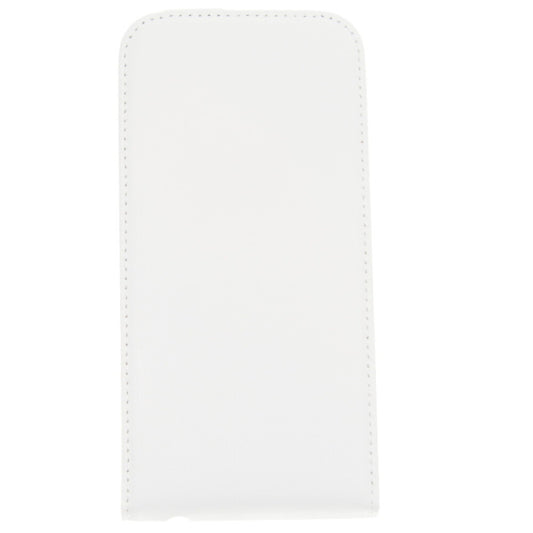 Slim Leder Flip Hülle für Samsung Galaxy S6 Weiß Handyhülle Tasche Schutz Case