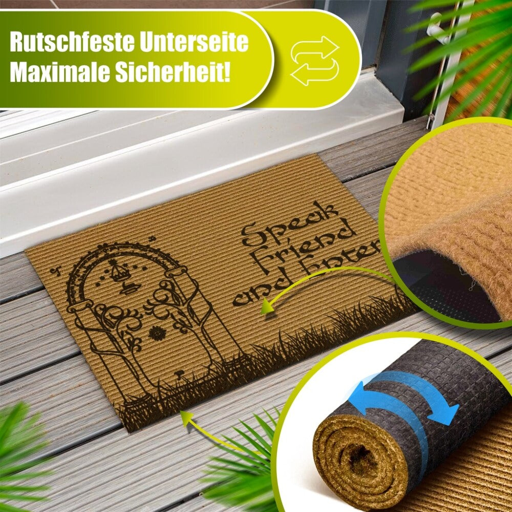 Decovetro® Kokosmatte Fußmatte | 40x60cm | 100 % natürliche Kokosfasern