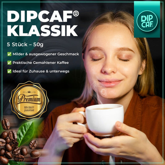 Dipcaf® Kaffeebeutel 20 Stück (Power und Klassik) | Milder Filterkaffee im Beutel