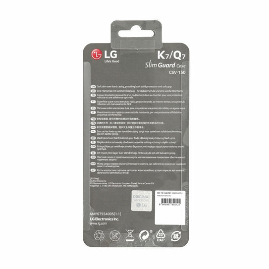 Original Schutzhülle für LG K7 Weiß CSV-150 Handy Tasche Schutz Case