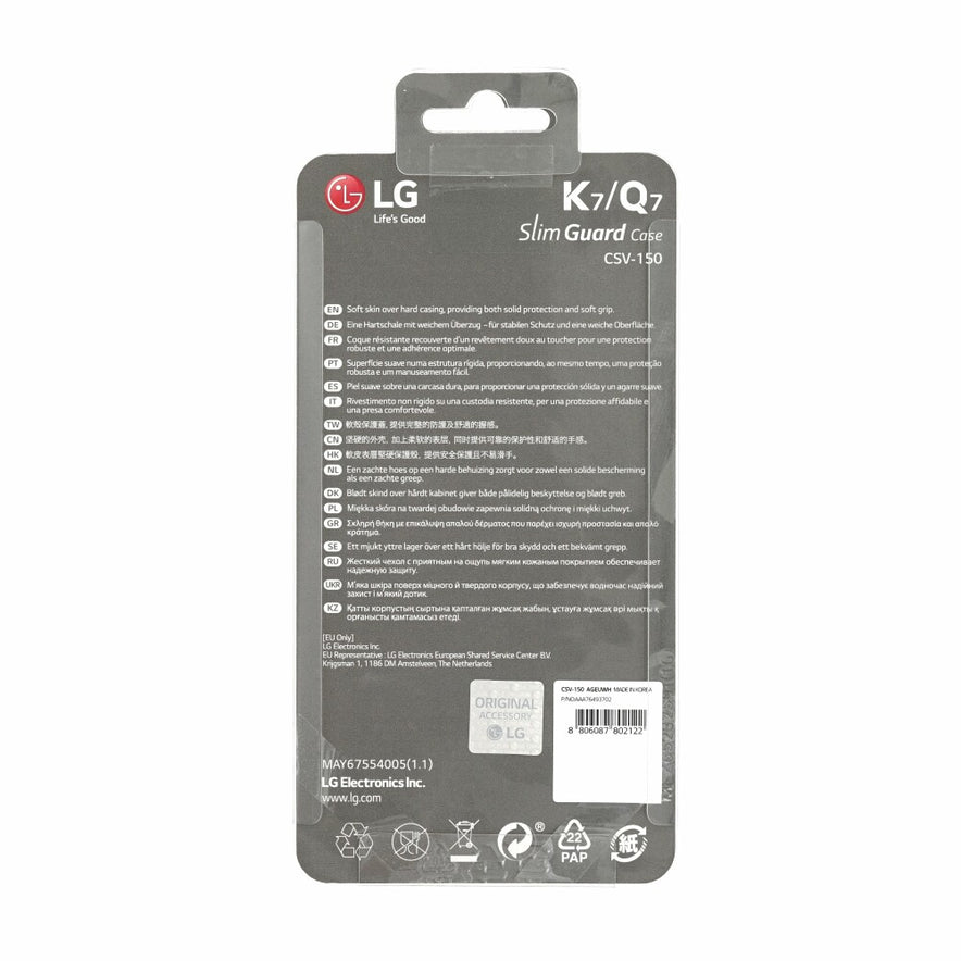 Original Schutzhülle für LG K7 Weiß CSV-150 Handy Tasche Schutz Case