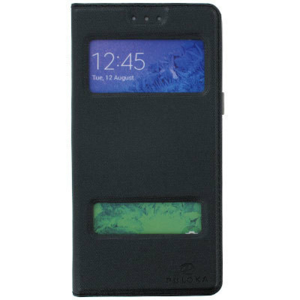 Flip Case Handyhülle für Samsung Galaxy A5 2015 Schwarz Schutz Tasche