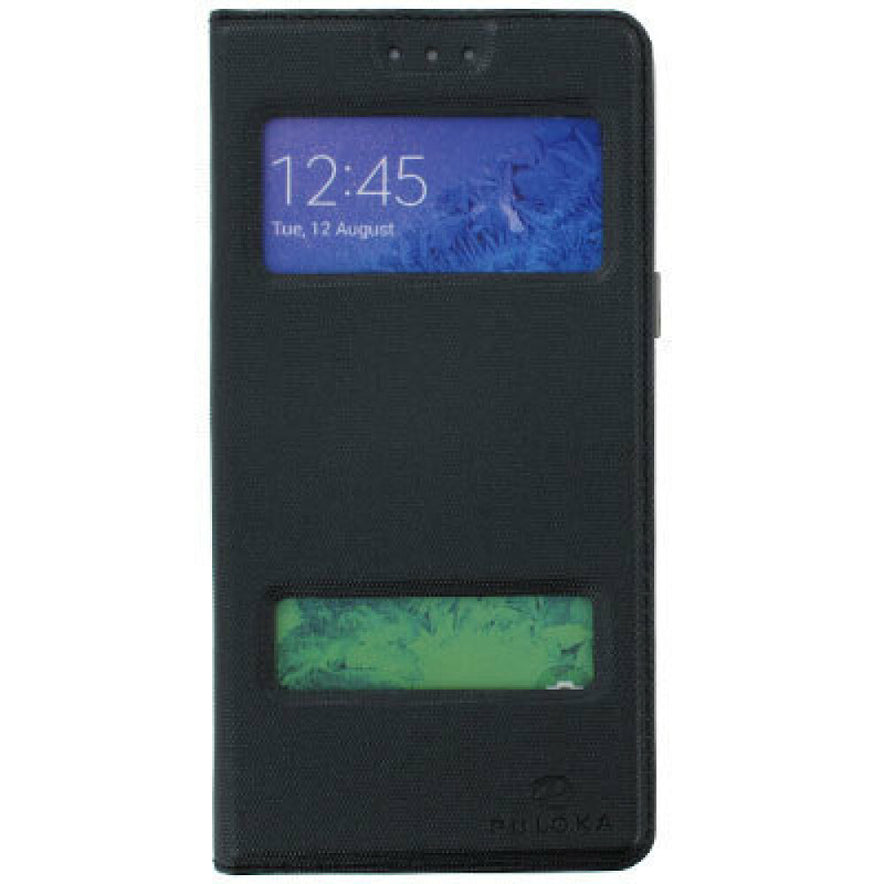 Flip Case Handyhülle für Samsung Galaxy A5 2015 Schwarz Schutz Tasche