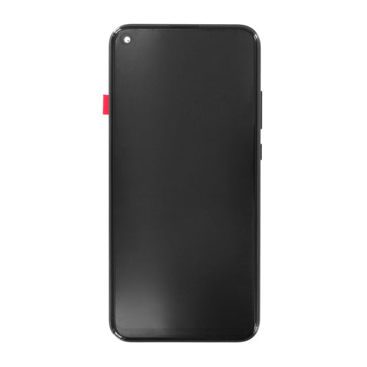 Huawei Display-Einheit + Rahmen + Akku P40 Lite E midnight black 02353FMW