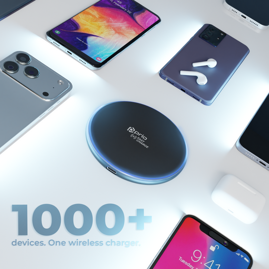 prio kabelloses Schnellladegerät 15W (USB C) schwarz