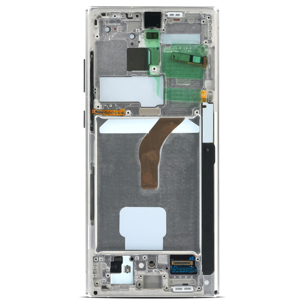 Samsung Display + Rahmen (montiert) S908 Galaxy S22 Ultra weiß