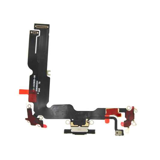 Ladebuchse für iPhone 15 Plus Schwarz Dock Connector Flex Ersatz