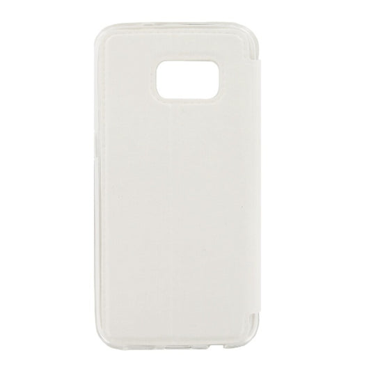 Flip Cover Handyhülle für Samsung Galaxy S7 Weiß Schutz Case
