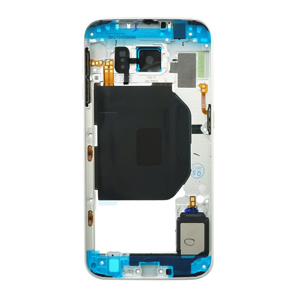 Original Mittelrahmen für Samsung Galaxy S6 G920F Blau GH96-08583D