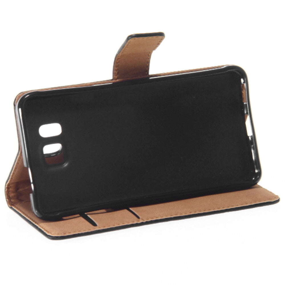 Lederhülle Handyhülle für Galaxy Alpha Schwarz 4250710555567