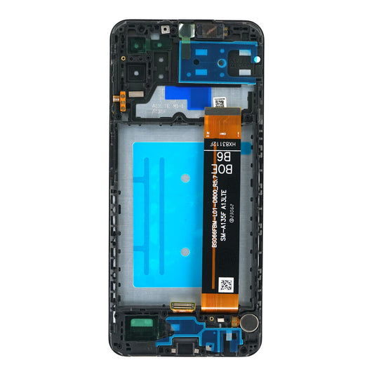 Display + Rahmen + Kleinteile (Kleber, Flex, Lautsprecher, Vibrator) SM-M135F Galaxy M13 4G (EU) schwarz
