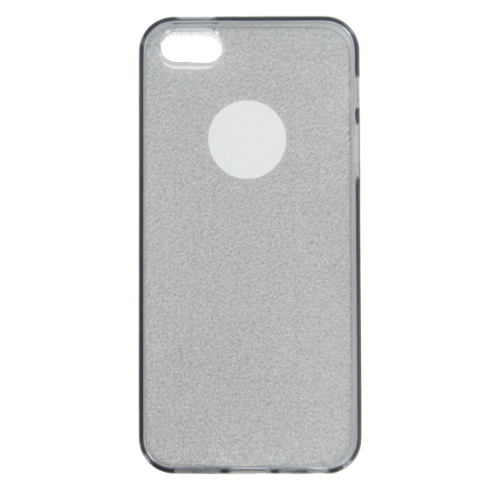 TPU Handyhülle für iPhone 5/5s/SE Schwarz Glitter Schutz Tasche
