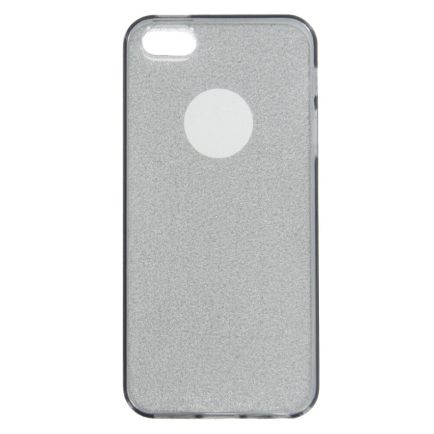TPU Handyhülle für iPhone 5/5s/SE Schwarz Glitter Schutz Tasche
