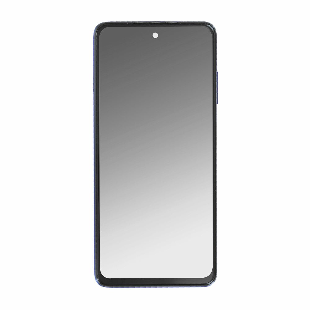 Display-Einheit + Rahmen für Poco X3 Pro frost blue