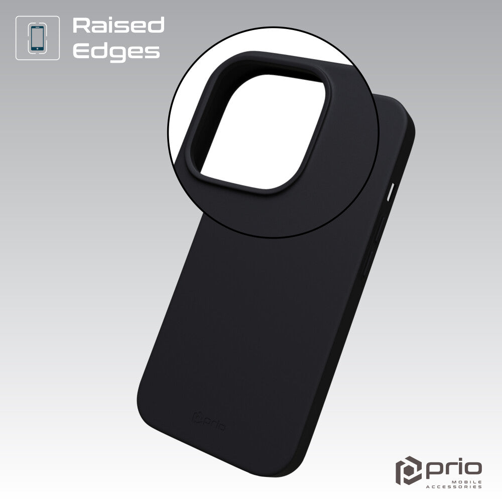 prio Silikonschutzhülle (Handytasche, Case, Cover Gehäuse) für iPhone 11 Pro schwarz