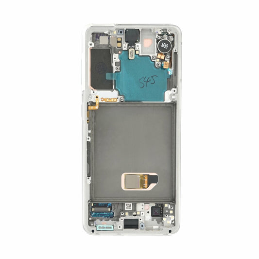 Original Display für Samsung Galaxy S21 5G G991B, LCD + Rahmen weiß GH82-24544C