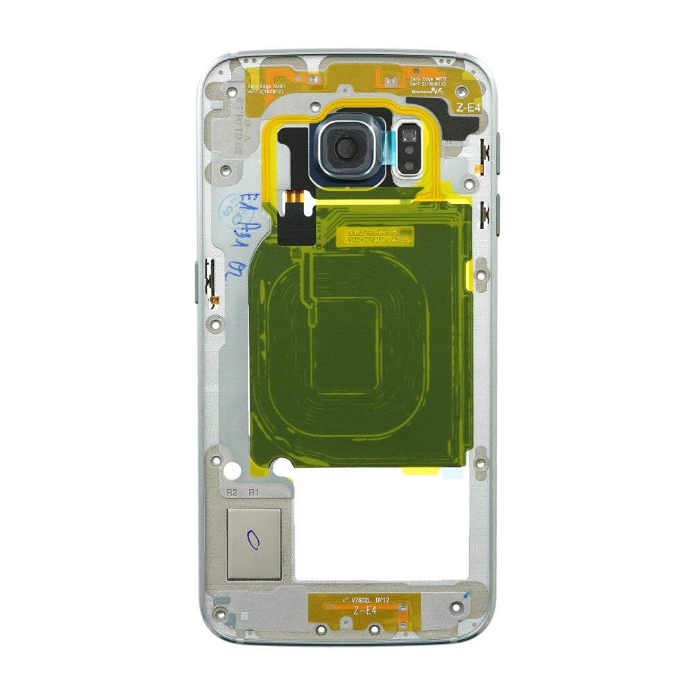 Original Mittelrahmen für Samsung Galaxy S6 Edge G925F Schwarz GH96-08376A