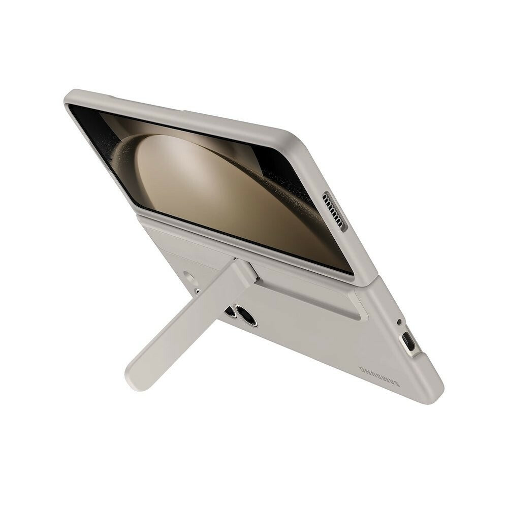 Original Standing Cover Handyhülle Samsung Galaxy Z Fold 5 Sand EF-MF946CUEGWW