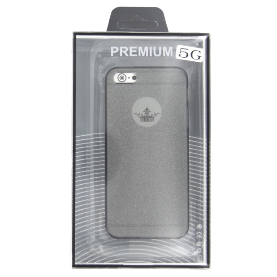 TPU Handyhülle für iPhone 5/5s/SE Schwarz Glitter Schutz Tasche