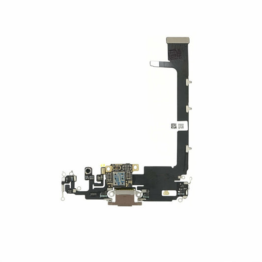 Ladebuchse für iPhone 11 Pro MAX Mattgold Lightning Flex