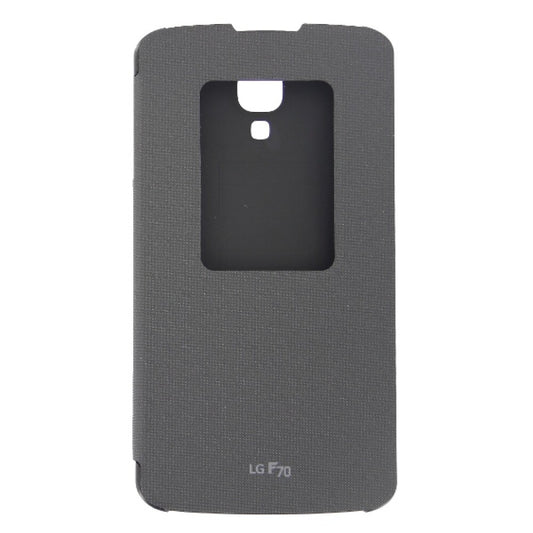 Original Flip Cover Handyhülle für LG F70 Schwarz CCF-390