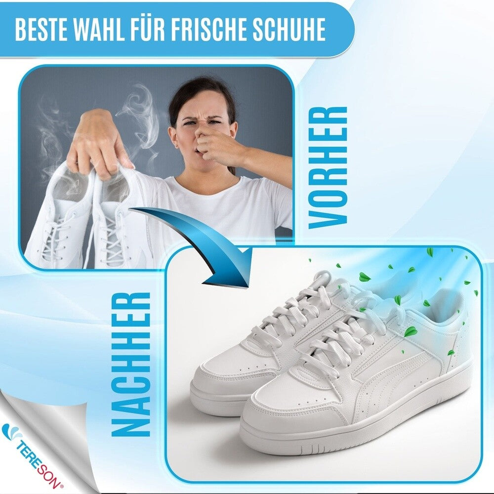 Fussdeodorant, Fußpuder, 60 Tage Effekt, 10 Stück in einer Packung